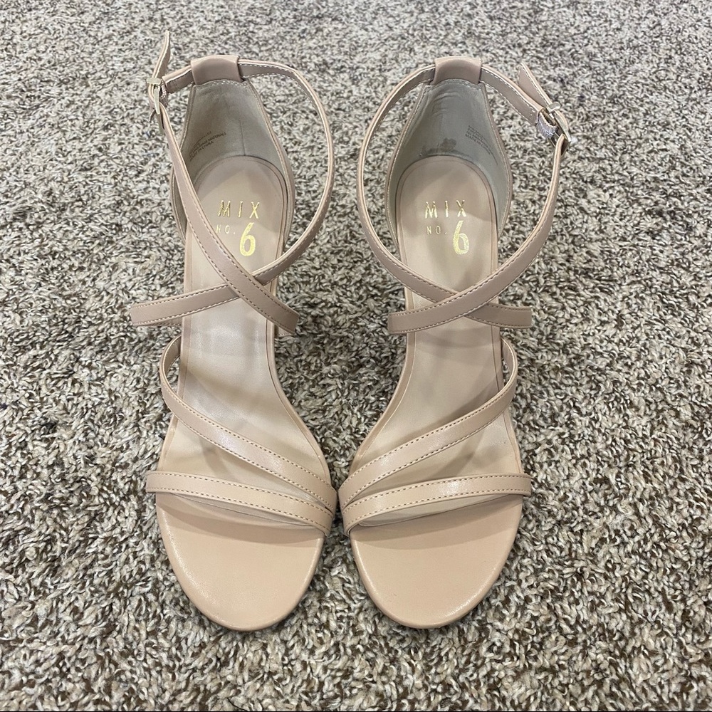 Nude mix no. 6 heels